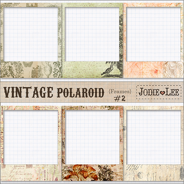 vintage polaroid template