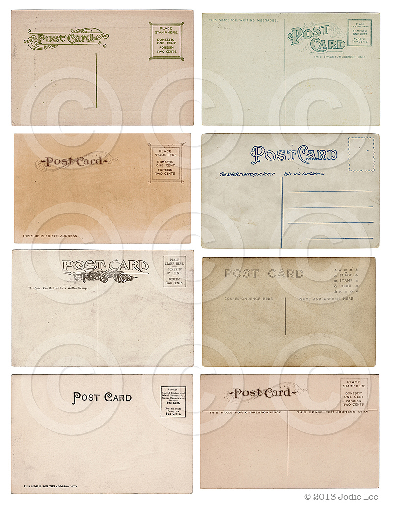 Printable Mini Blank Postcard Gift Tags - Snap Click Supply Co.