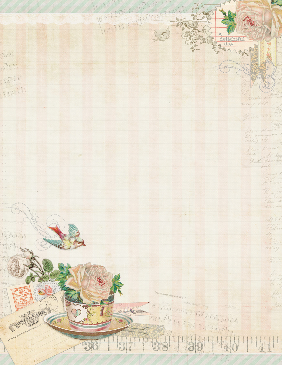 Vintage Letterhead Stationary - Delicious Things - Snap Click Supply Co. vintage-letterhead-stationary-delicious-things-snap-click-supply-co
