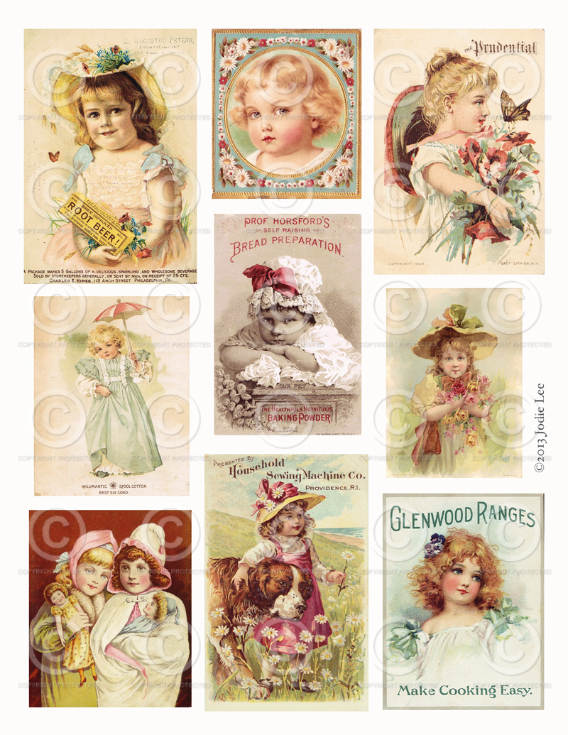 Sweet Scraps 2 - Printable Vintage Ephemera - Snap Click Supply Co.