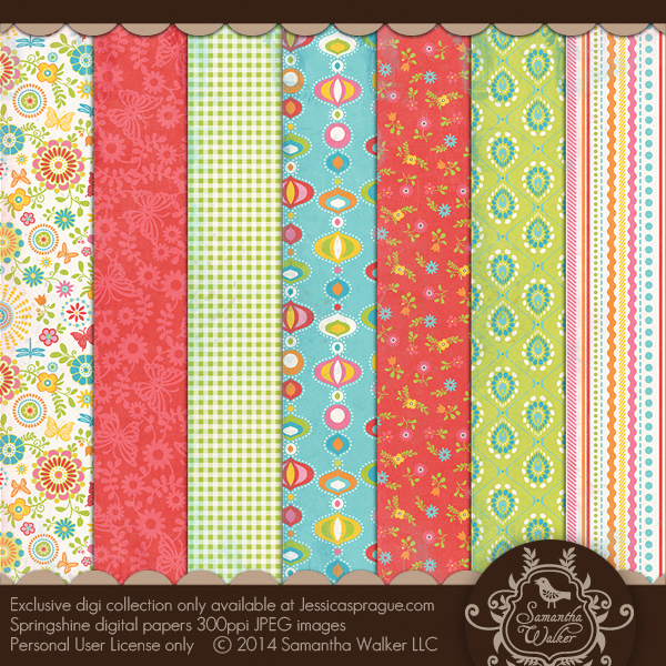 This pack features 7 decorative papers!