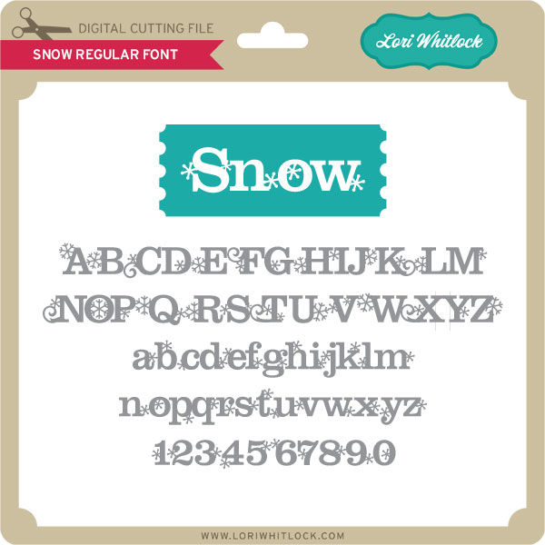 LW Snow Font