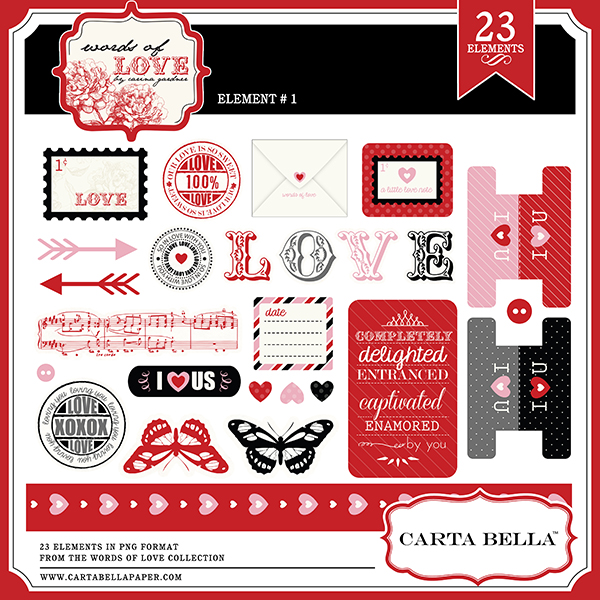 Words of Love Element Pack 1