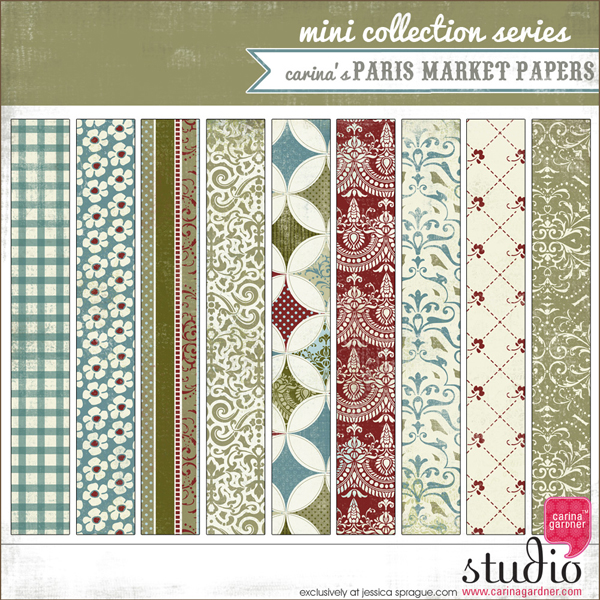 PARIS MARKET PAPERS Mini Collection Series