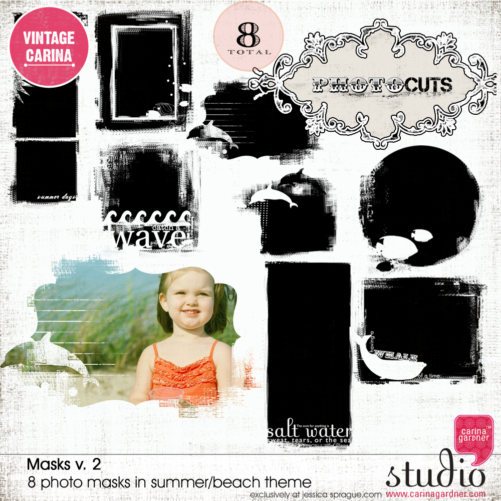 PHOTOCUTS Masks V.2 Summer/Beach Theme
