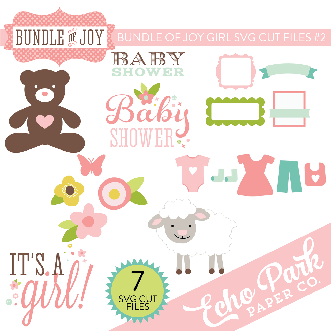 Bundle of Joy - Girl SVG Cut Files #2