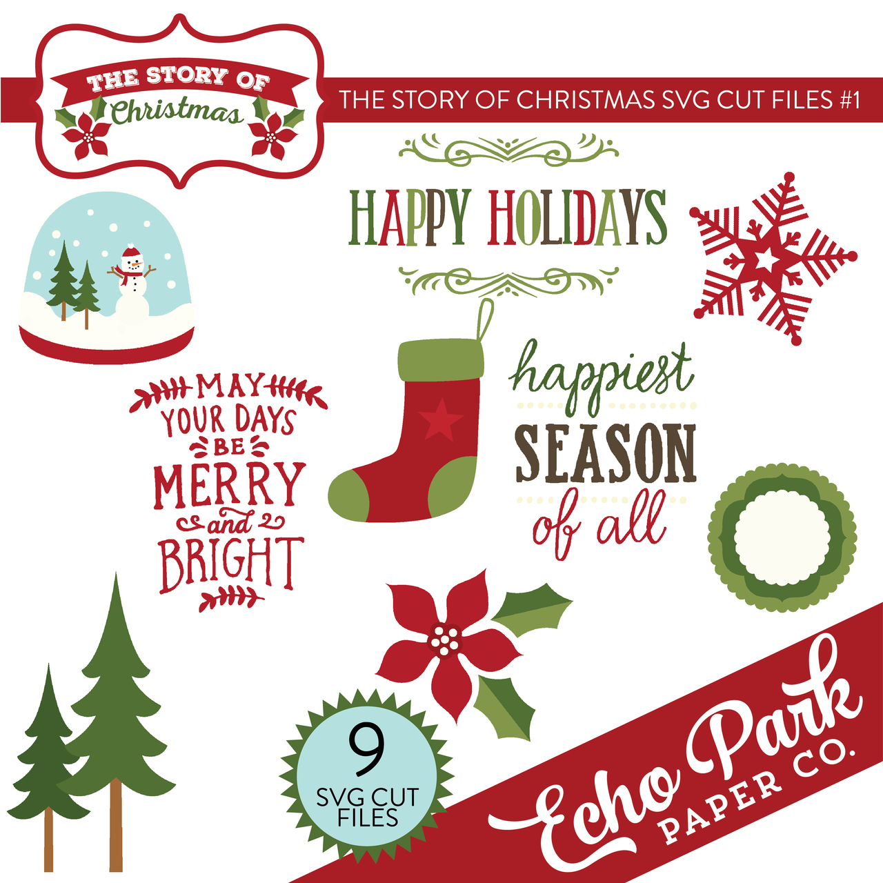 The Story of Christmas SVG Cut Files #1