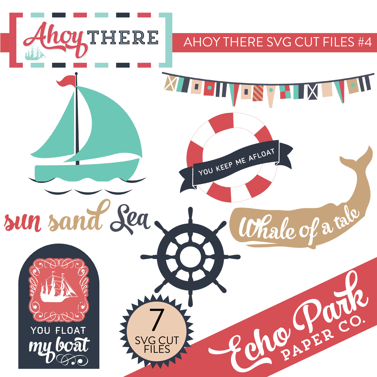 Ahoy There SVG Cut Files #4 - Snap Click Supply Co.