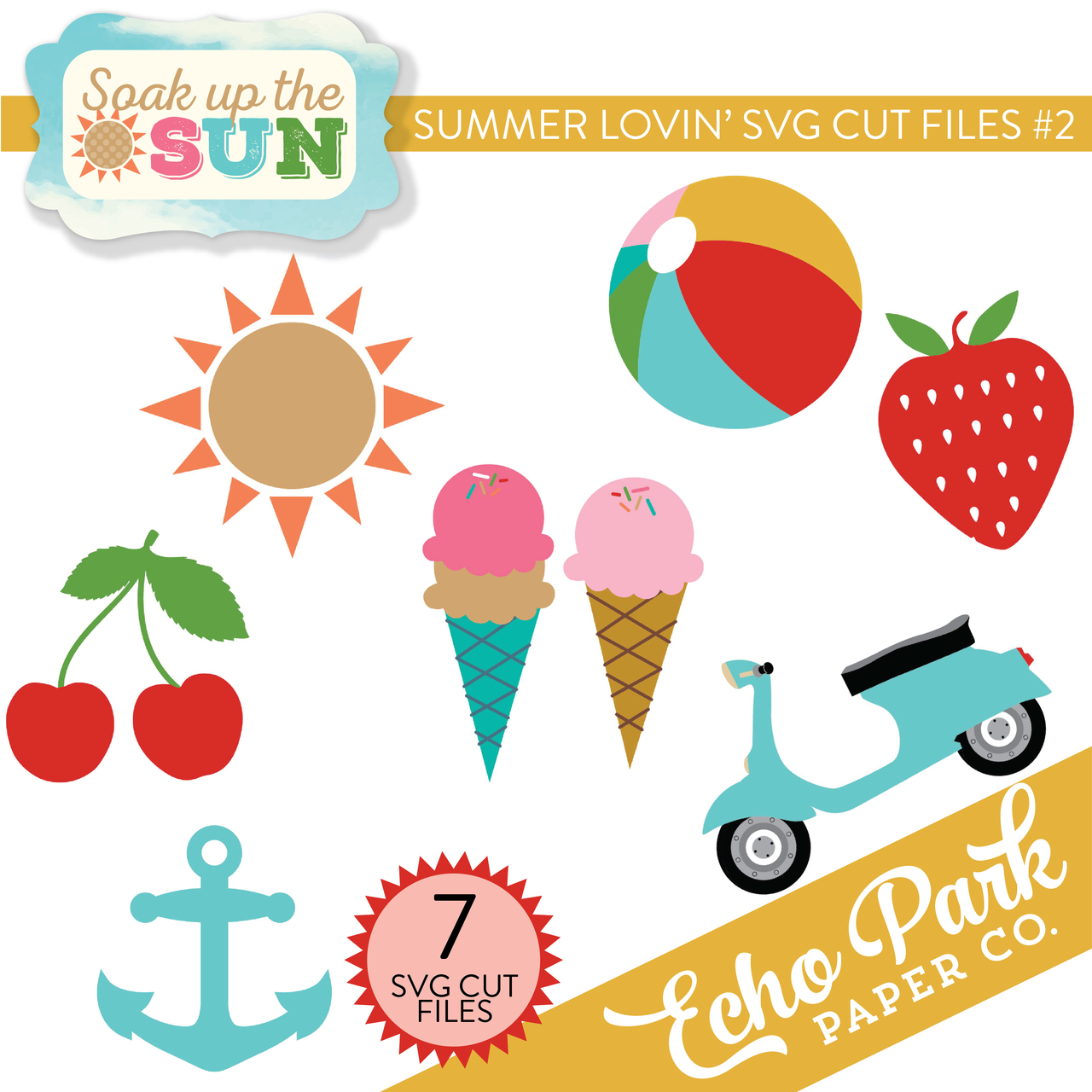 Soak Up The Sun SVG Cut Files #2