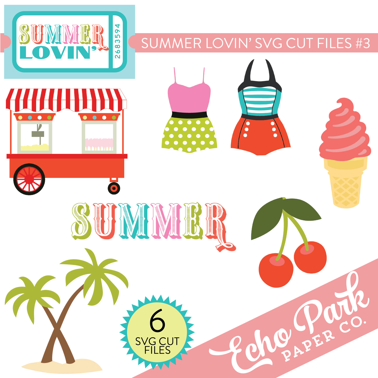 Summer Lovin SVG Cut Files #3