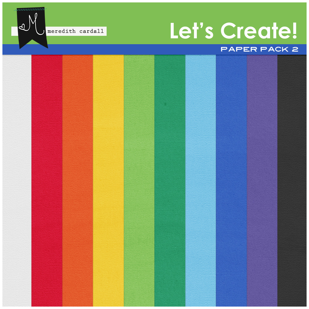 Let's Create Paper Pack 2