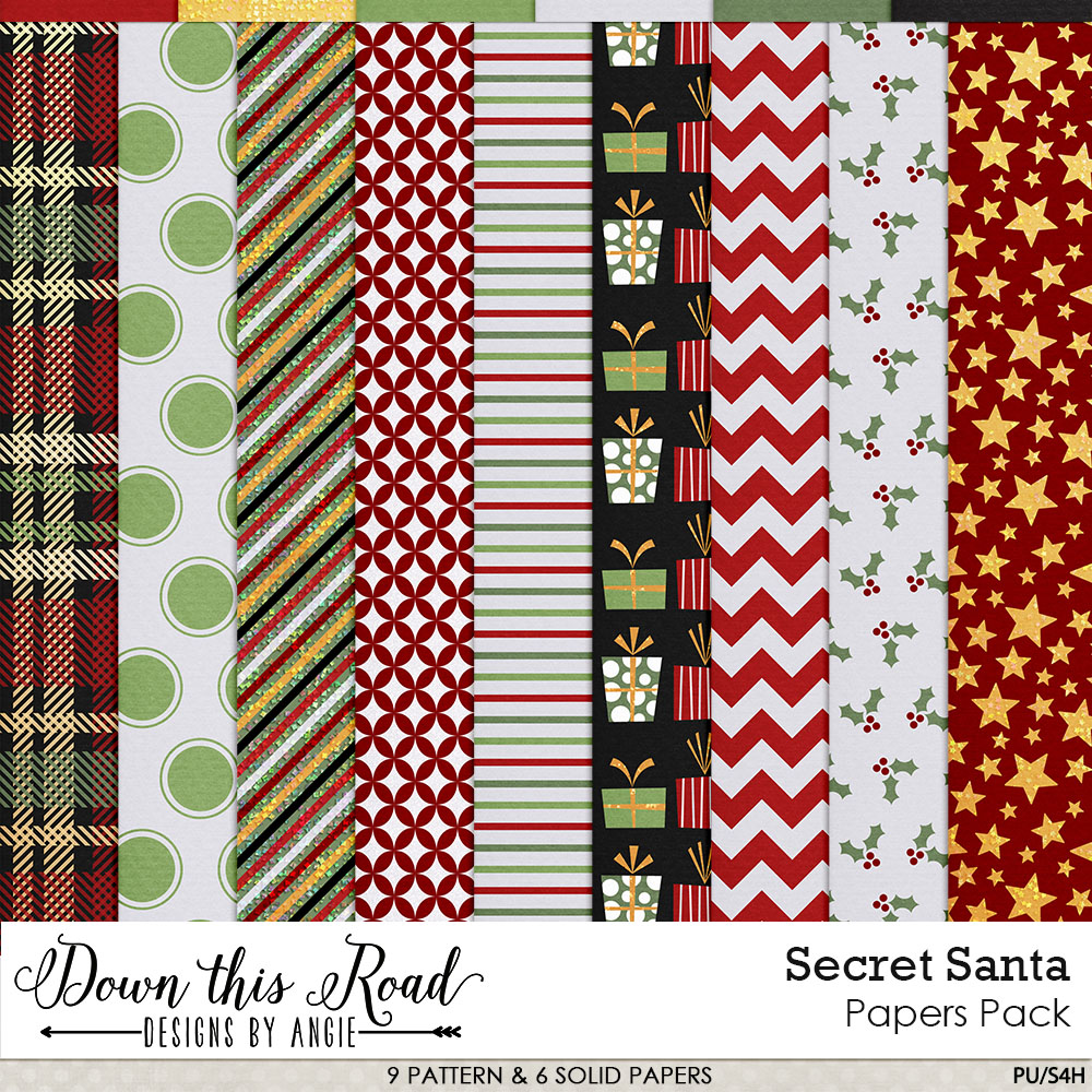 Secret Santa Paper Pack Snap Click Supply Co