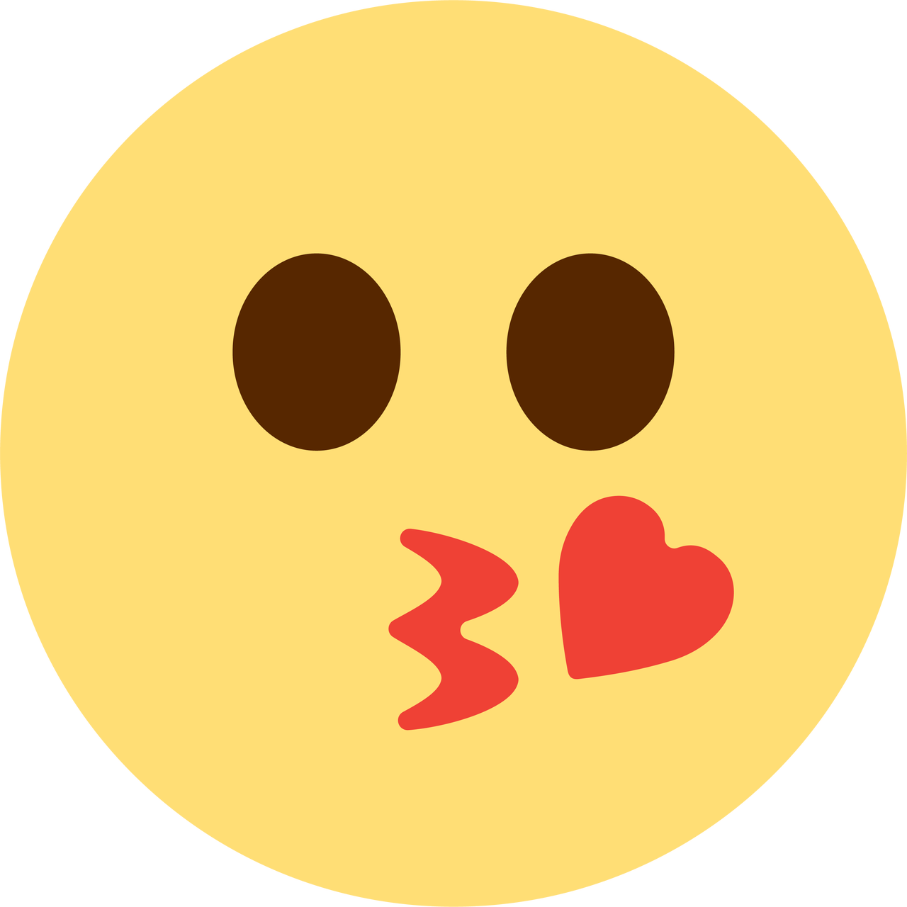 Kiss Emoji SVG Cut File