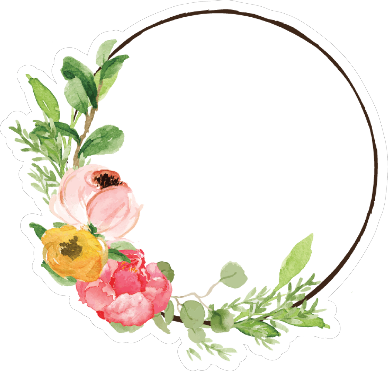 Free Free 286 Simple Flower Wreath Svg SVG PNG EPS DXF File