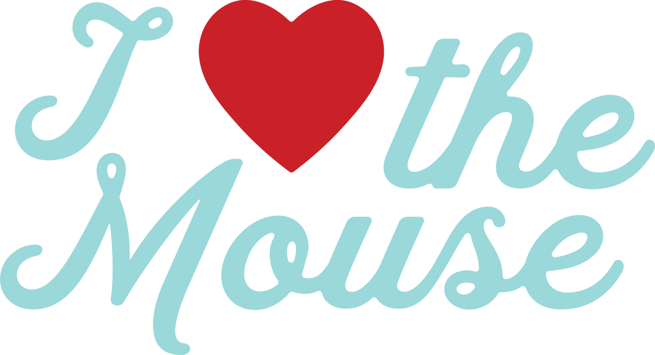 I Heart The Mouse SVG Cut File