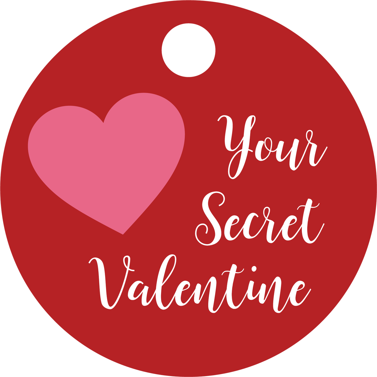 Your Secret Valentine Tag SVG Cut File