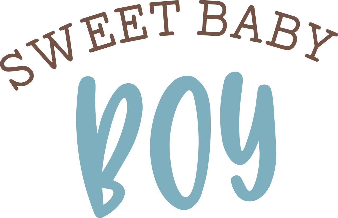 Sweet Baby Boy SVG Cut File - Snap Click Supply Co.