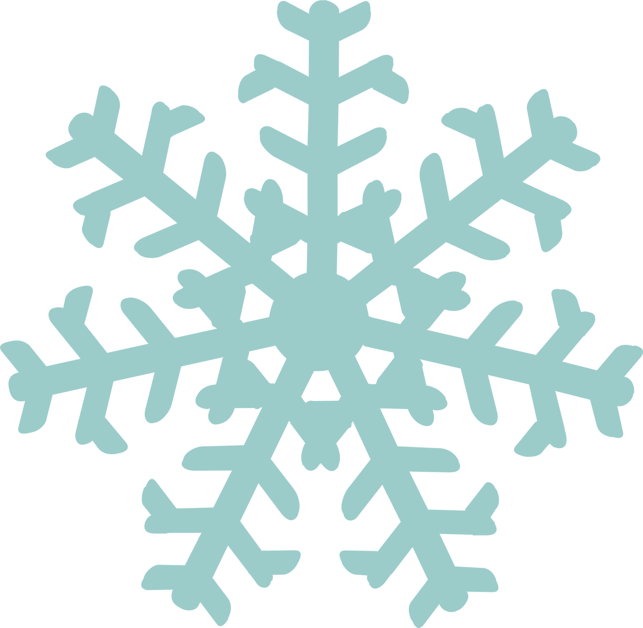 Snowflake #5 SVG Cut File - Snap Click Supply Co.