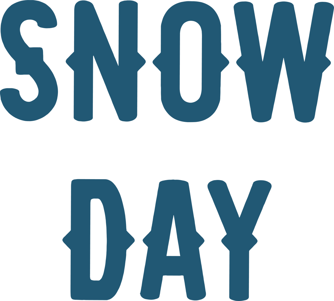 Snow Day SVG Cut File
