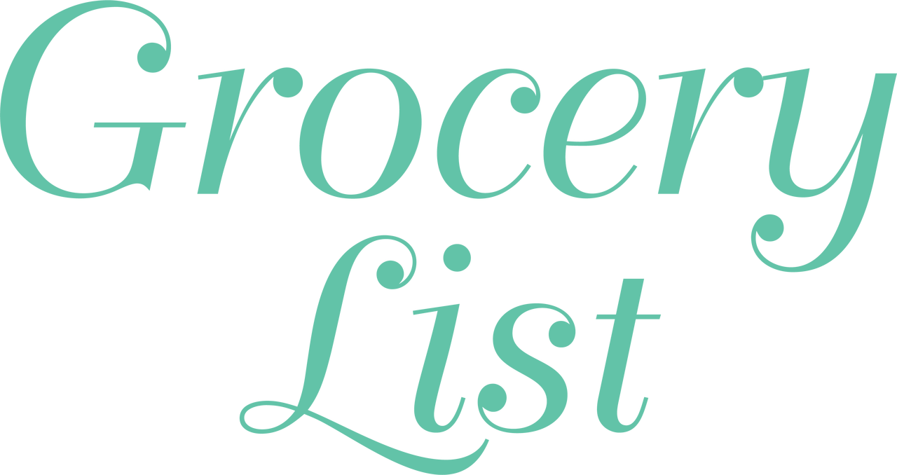 Grocery List SVG Cut File