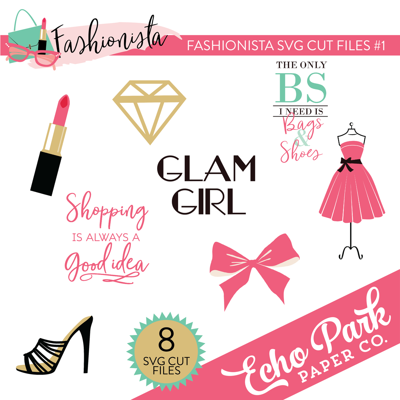 Fashionista SVG Cut Files #1