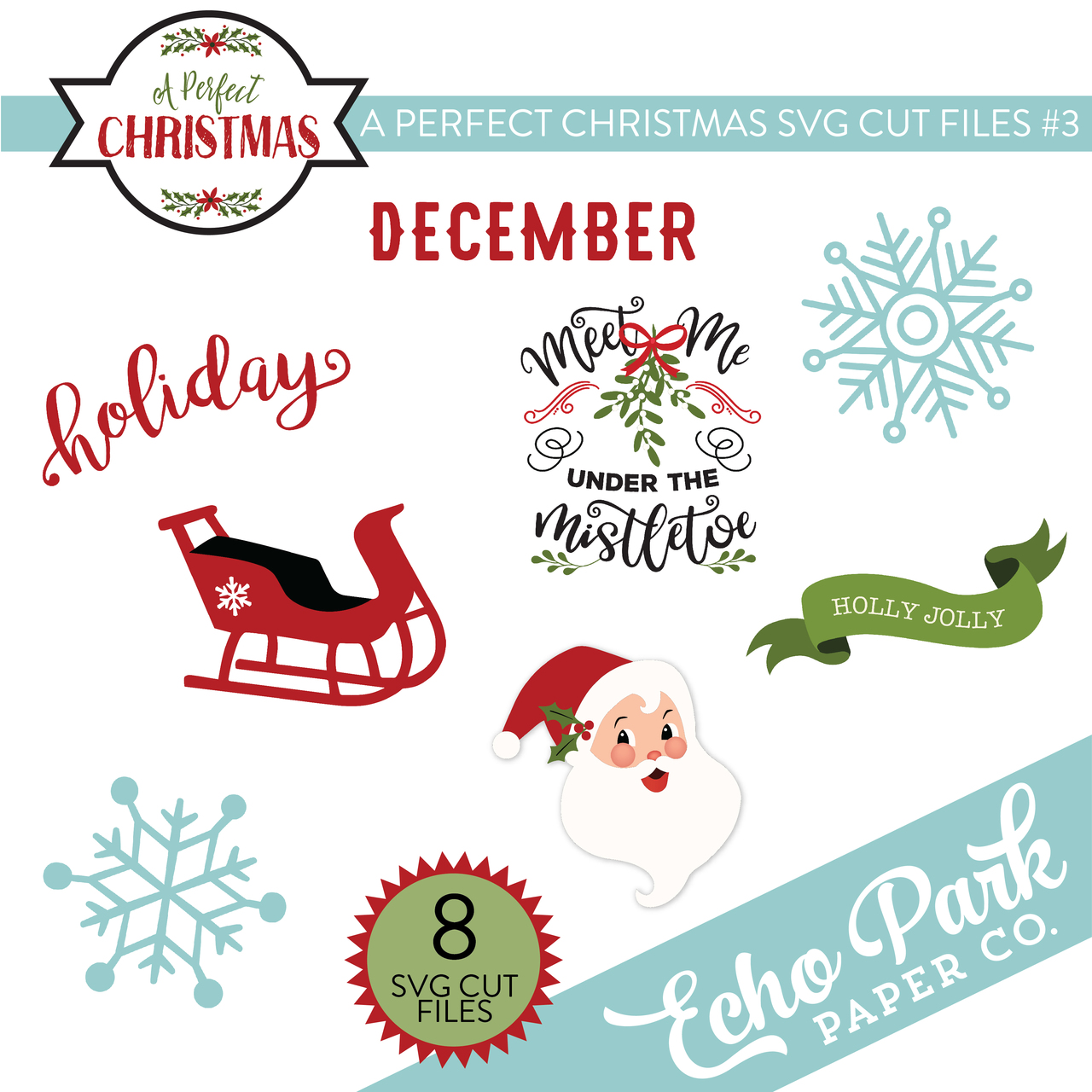 A Perfect Christmas SVG Cut Files #3