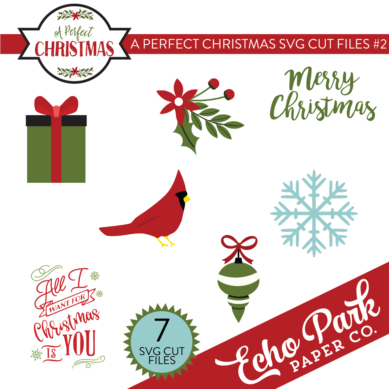 A Perfect Christmas SVG Cut Files #2