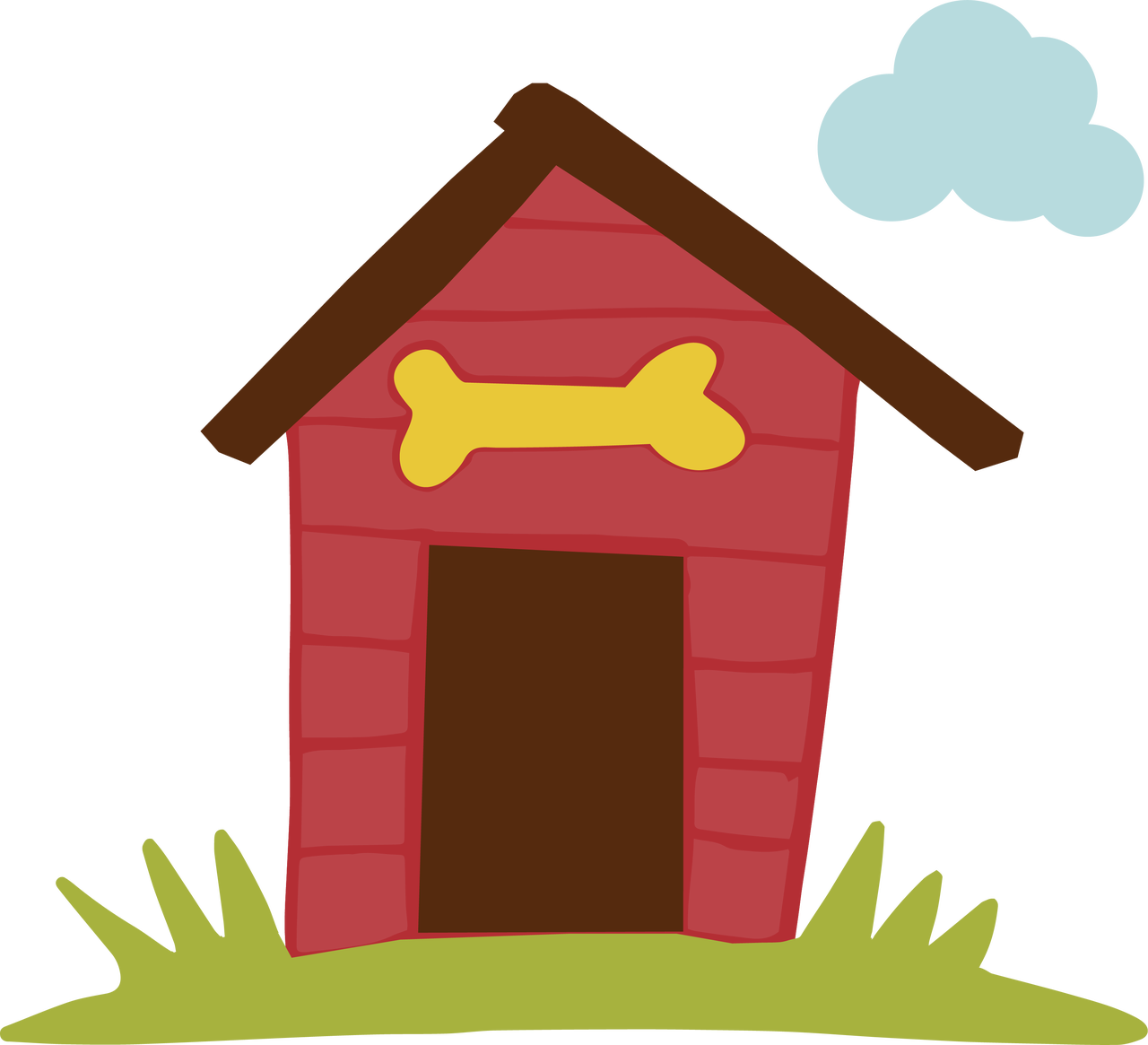 Dog House SVG Cut File - Snap Click Supply Co.