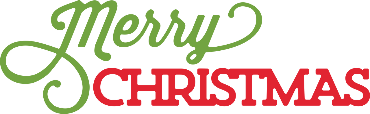 Merry Christmas #2 SVG Cut File - Snap Click Supply Co.