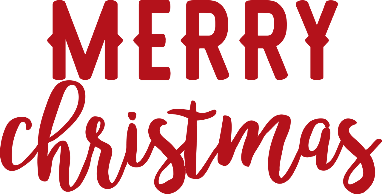 Merry Christmas #3 SVG Cut File - Snap Click Supply Co.