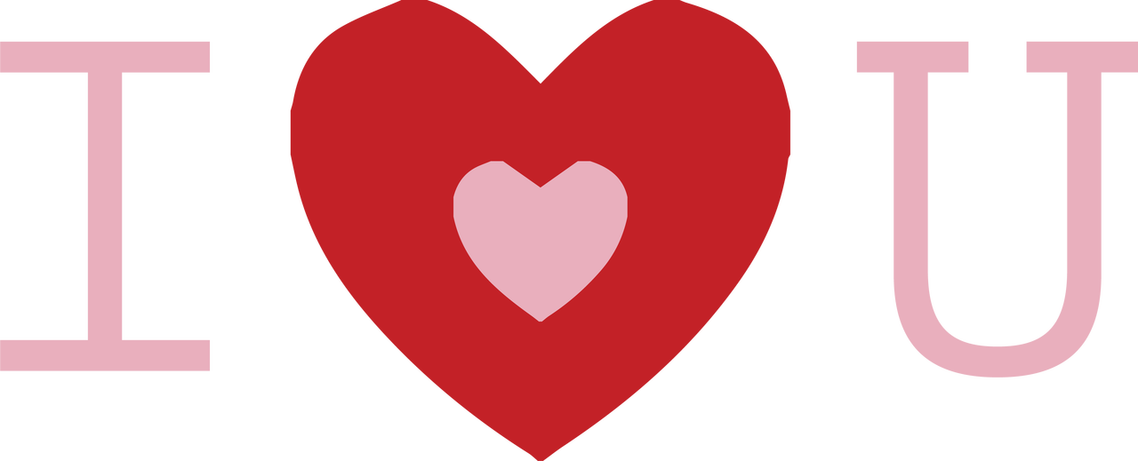 I Heart You SVG Cut File