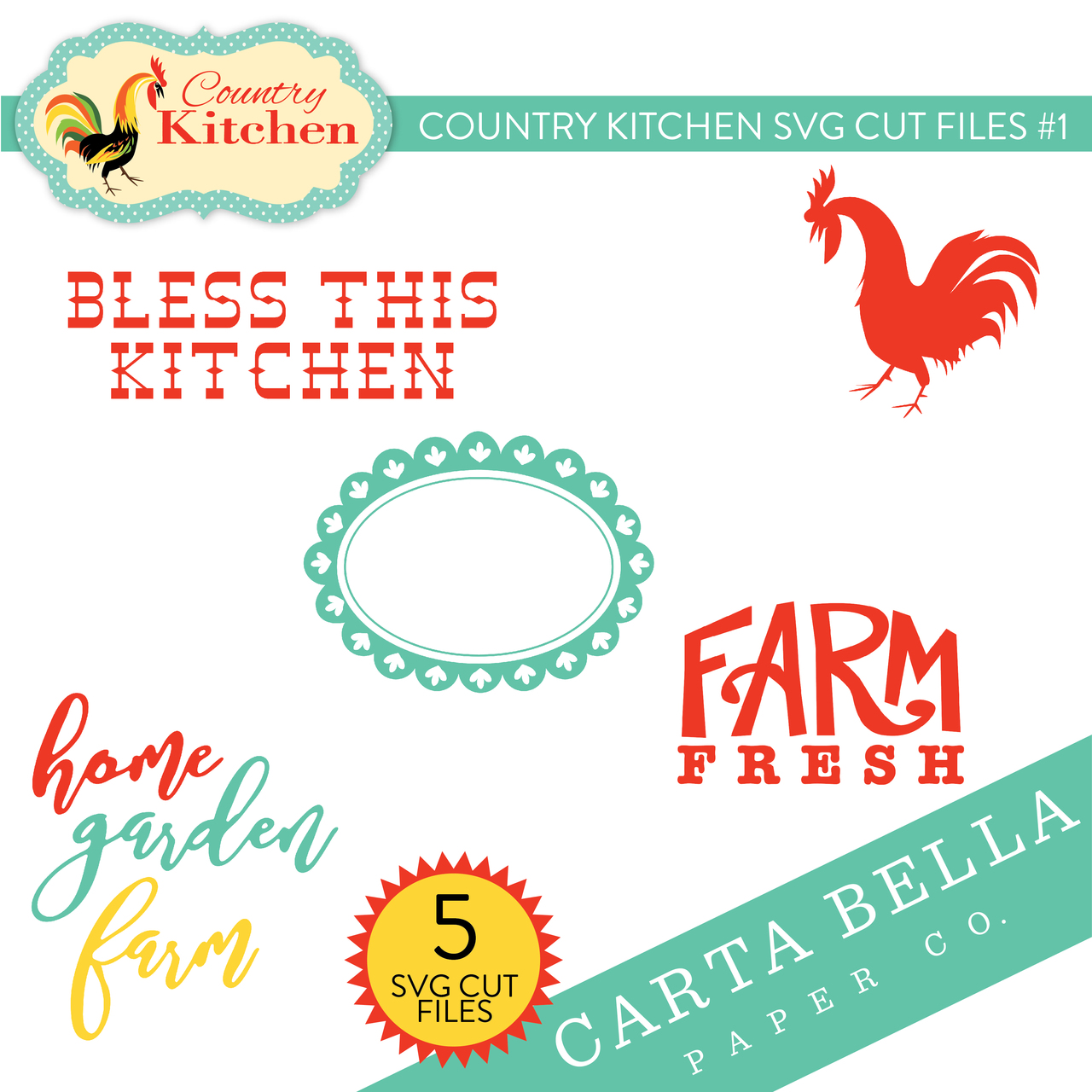 Country Kitchen SVG Cut Files #1