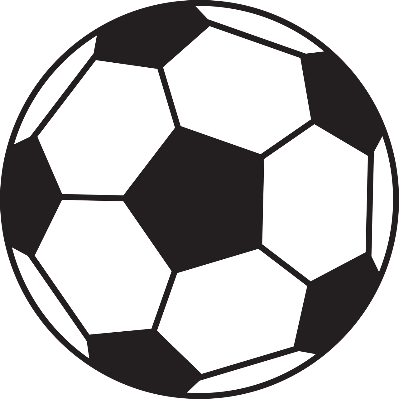 Soccer Ball #2 SVG Cut File