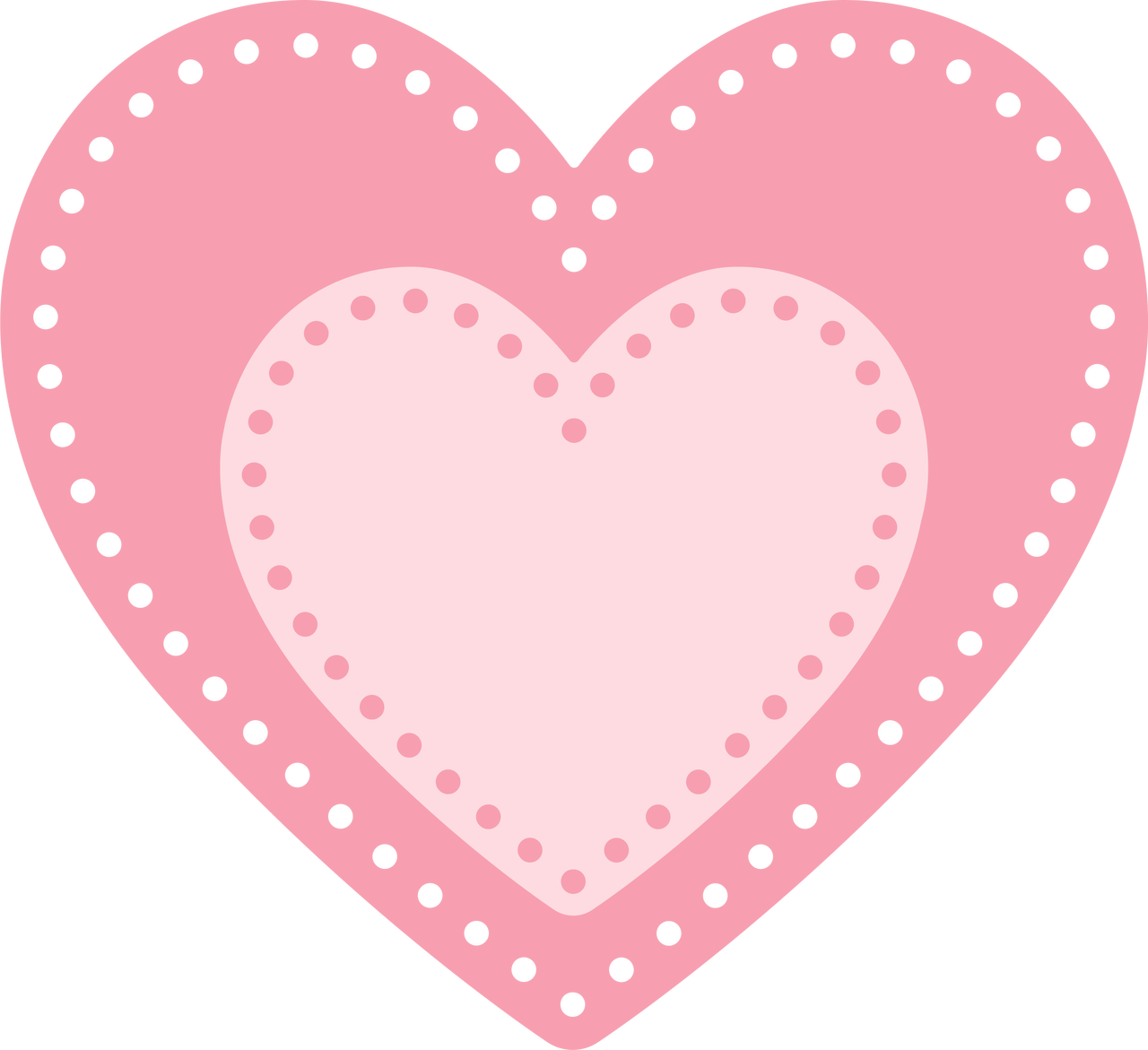 Nesting Heart SVG Cut File