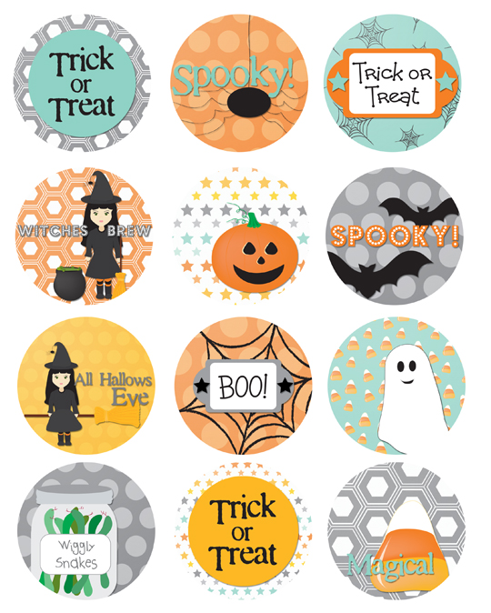 Halloween Treat Jar Lids - Snap Click Supply Co.