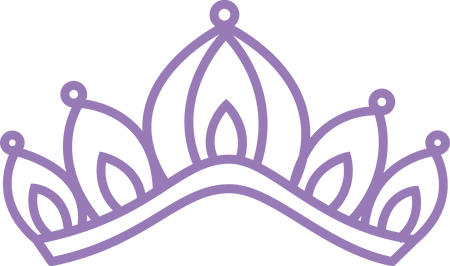 purple princess tiara clipart