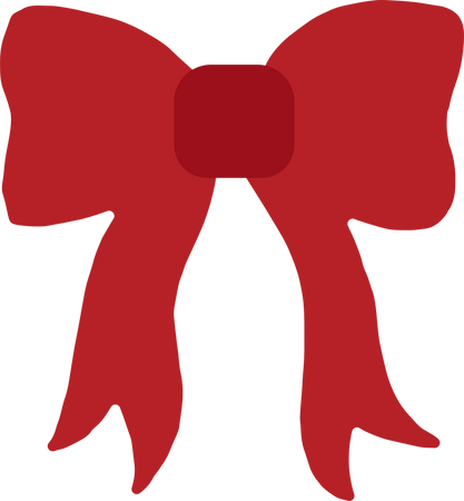 Christmas Bow SVG Cut File - Snap Click Supply Co.