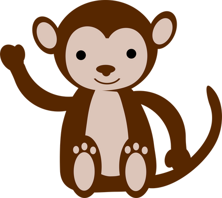 Monkey #2 SVG Cut File - Snap Click Supply Co.