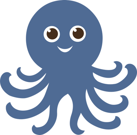 Octopus #2 SVG Cut File - Snap Click Supply Co.