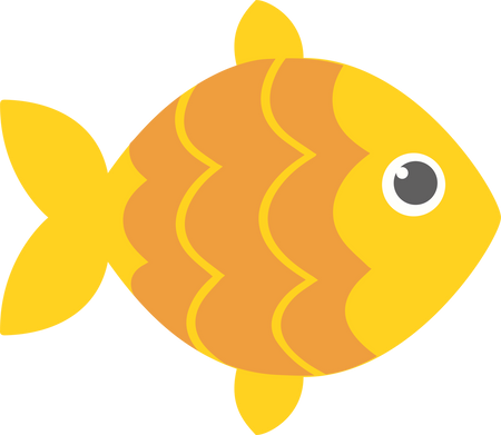 Gold Fish SVG Cut File - Snap Click Supply Co.