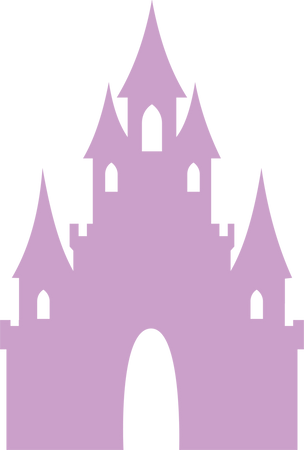 disney princess castle silhouette png