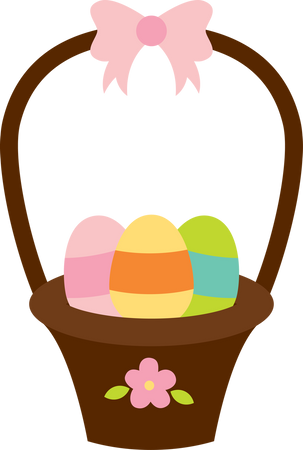 Download Easter Basket SVG Cut File - Snap Click Supply Co.