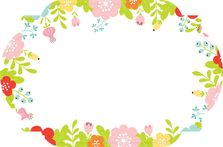 Floral Flat Card Print &amp; Cut File - Snap Click Supply Co.