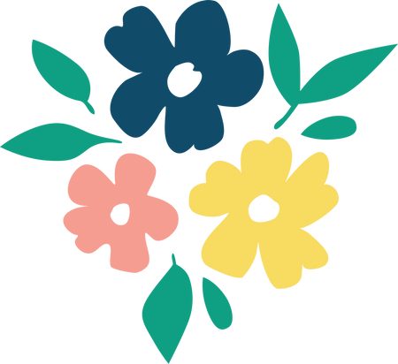 Summer Flowers SVG Cut File - Snap Click Supply Co.