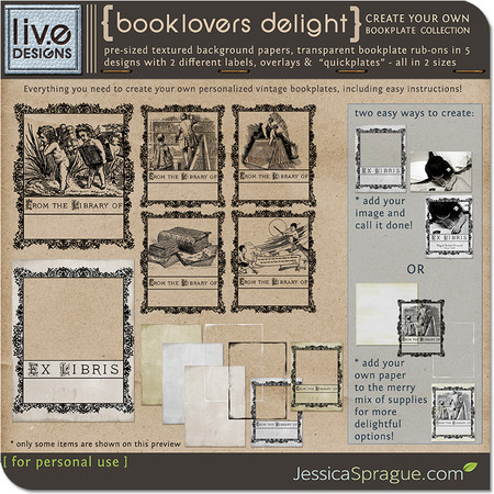 Booklovers Delight - Create Your Own Bookplates - Snap Click ...