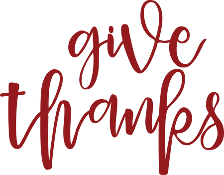 Give Thanks #2 SVG Cut File - Snap Click Supply Co.