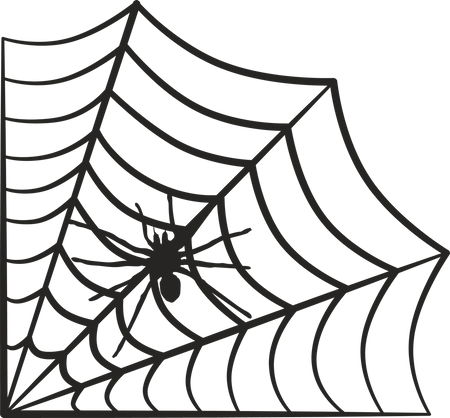 Spider Web #4 SVG Cut File - Snap Click Supply Co.