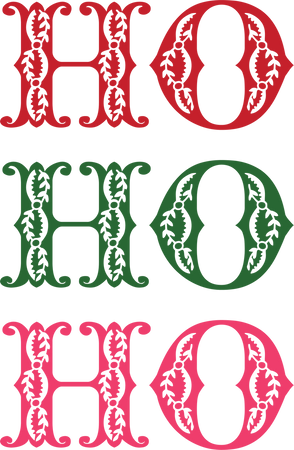 Download Ho Ho Ho SVG Cut File - Snap Click Supply Co.