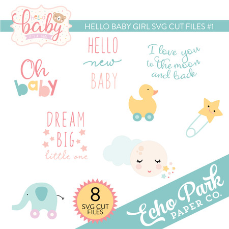 Hello Baby Illustration par cutfilesgallery · Creative Fabrica