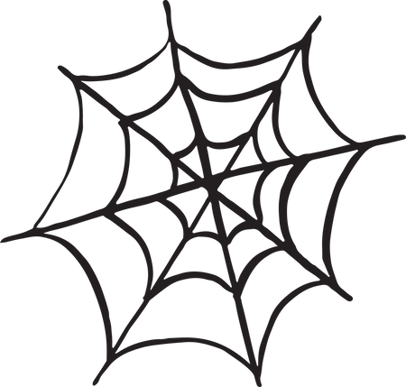 Trick Or Treat Spider Web SVG Cut File - Snap Click Supply Co.